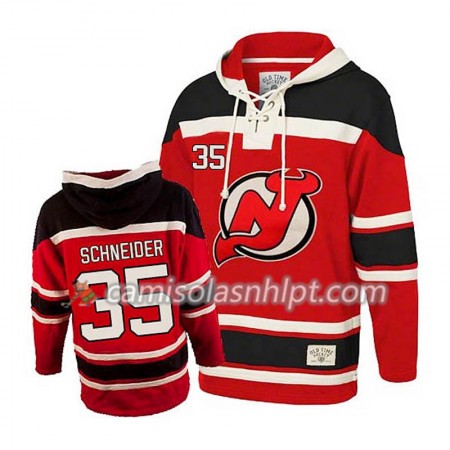 Camisola New Jersey Devils Cory Schneider 35 Vermelho Sawyer Hoodie - Homem